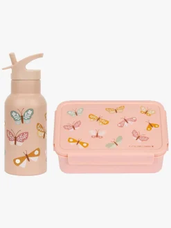 A Little Lovely Company Madkasse & Flaske, Butterflies
