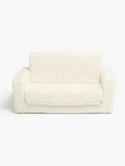 Alice & Fox Cubbie  Foldbar Sofa 94x55cm, White Teddy