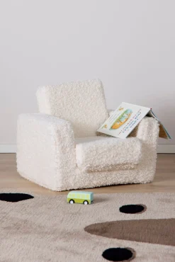 Alice & Fox Cubbie  Foldbar Lænestol, White Teddy
