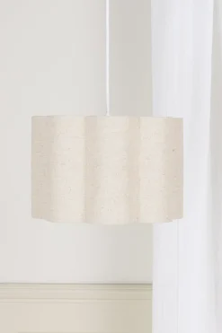 Alice & Fox Curve Lampefod inkl Lily Lampeskærm S, White/Beige