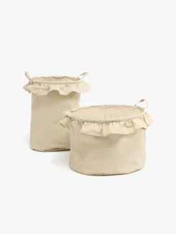 Alice & Fox DEMI Opbevaringskurve 2-pak, Beige Linen