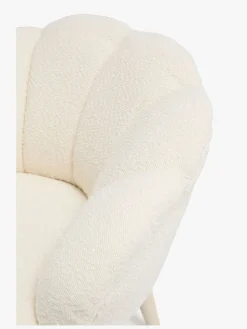 Alice & Fox Pearla Lænestol, Cream/Wood
