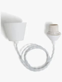 Alice & Fox Swirl Lampeledning, Hvid