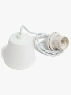Alice & Fox Swirl Lampeledning, Hvid