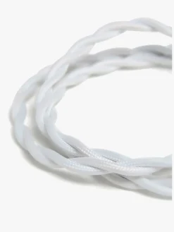 Alice & Fox Swirl Lampeledning, Hvid