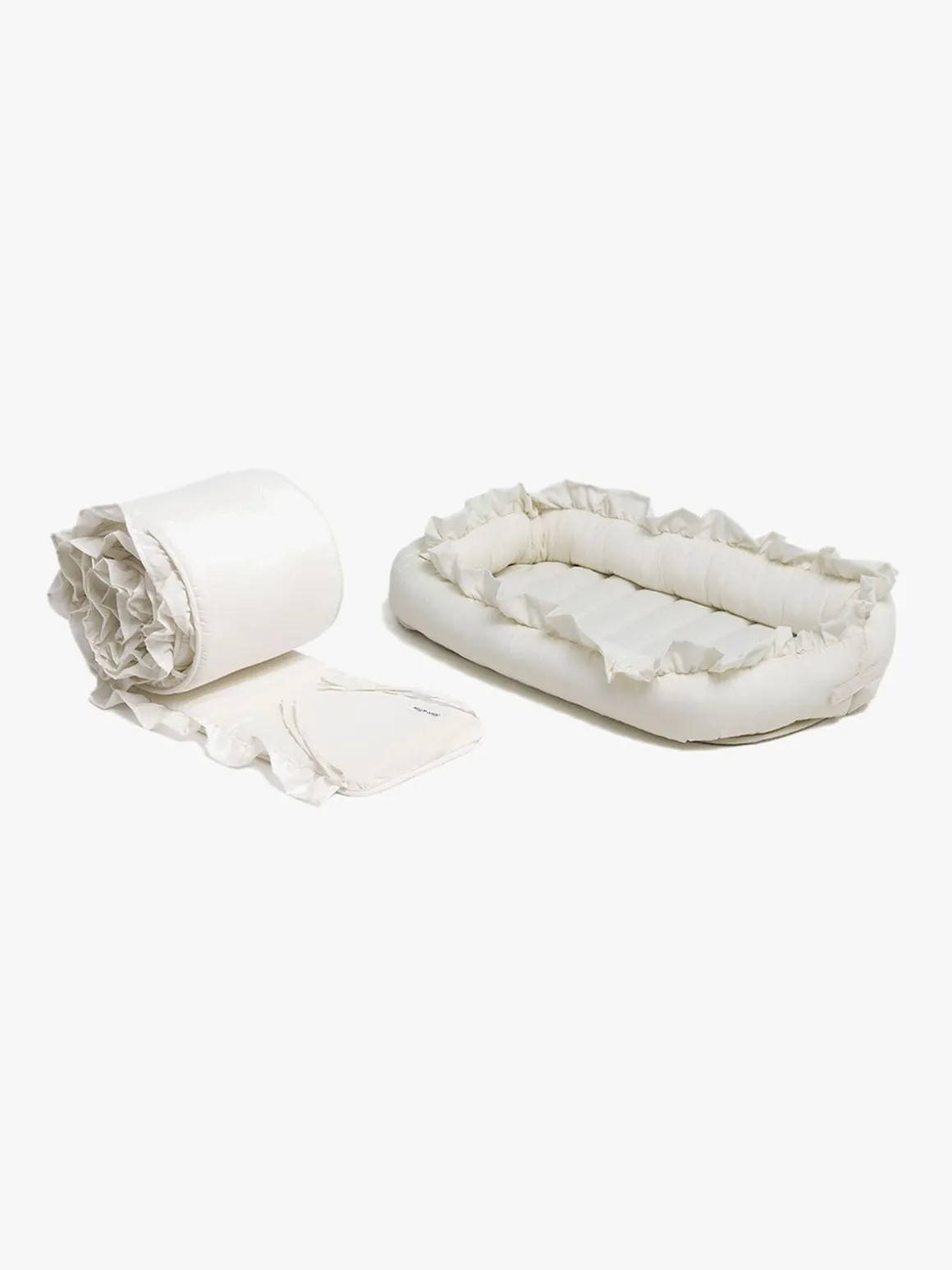 Alice & Fox FREYA Sengerand inkl Babynest, Hvid
