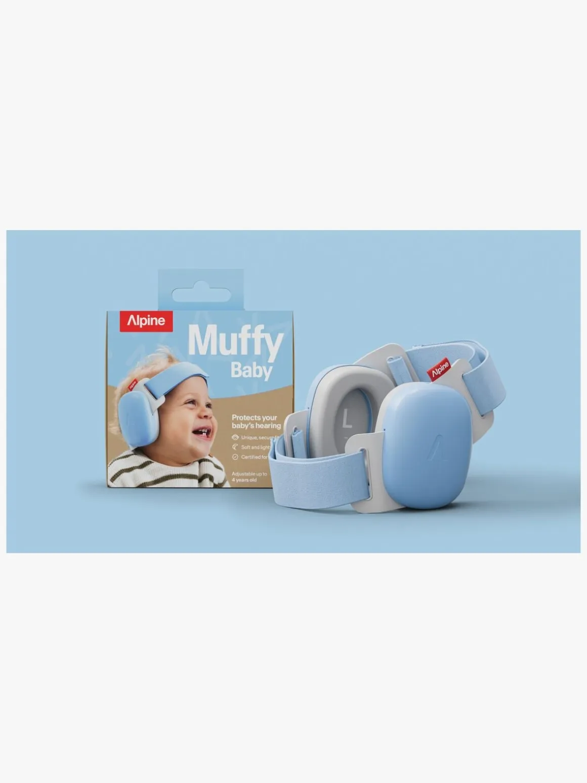 Alpine Muffy Baby Høreværn, Sky Blue