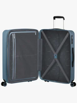American Tourister Dynabelt Spinner Kuffert 68L, Rainstorm Blue