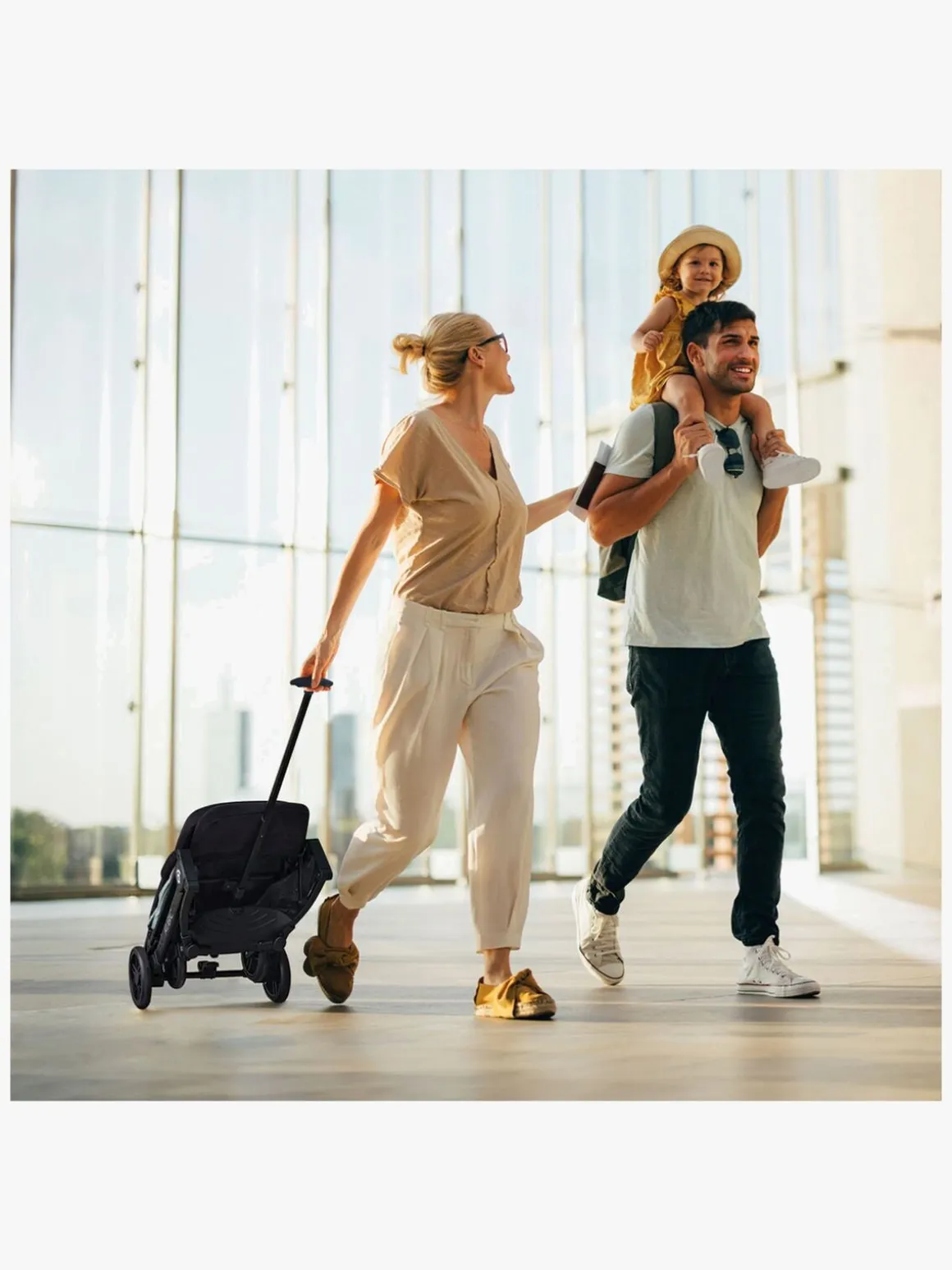 Asalvo Kubic 2 Flight Travel Klapvogn, Grey