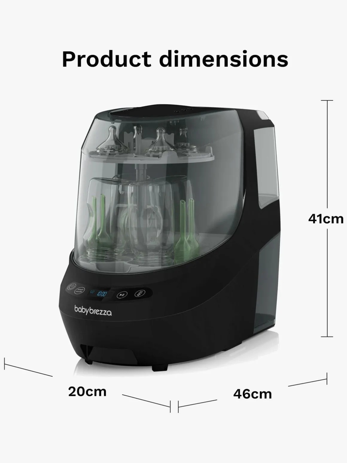Baby Brezza Bottle Washer Pro Sterilisator, Black