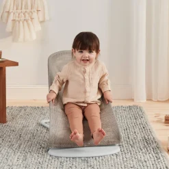 BabyBjörn Balance Soft Skråstol Mesh, Gråbeige/Hvid