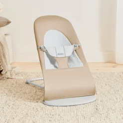 BabyBjörn Balance Soft Skråstol Woven Jersey, Beige/Grå