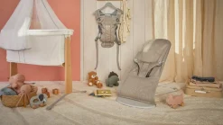 BabyBjörn Bliss Skråstol Mesh, Grey Beige