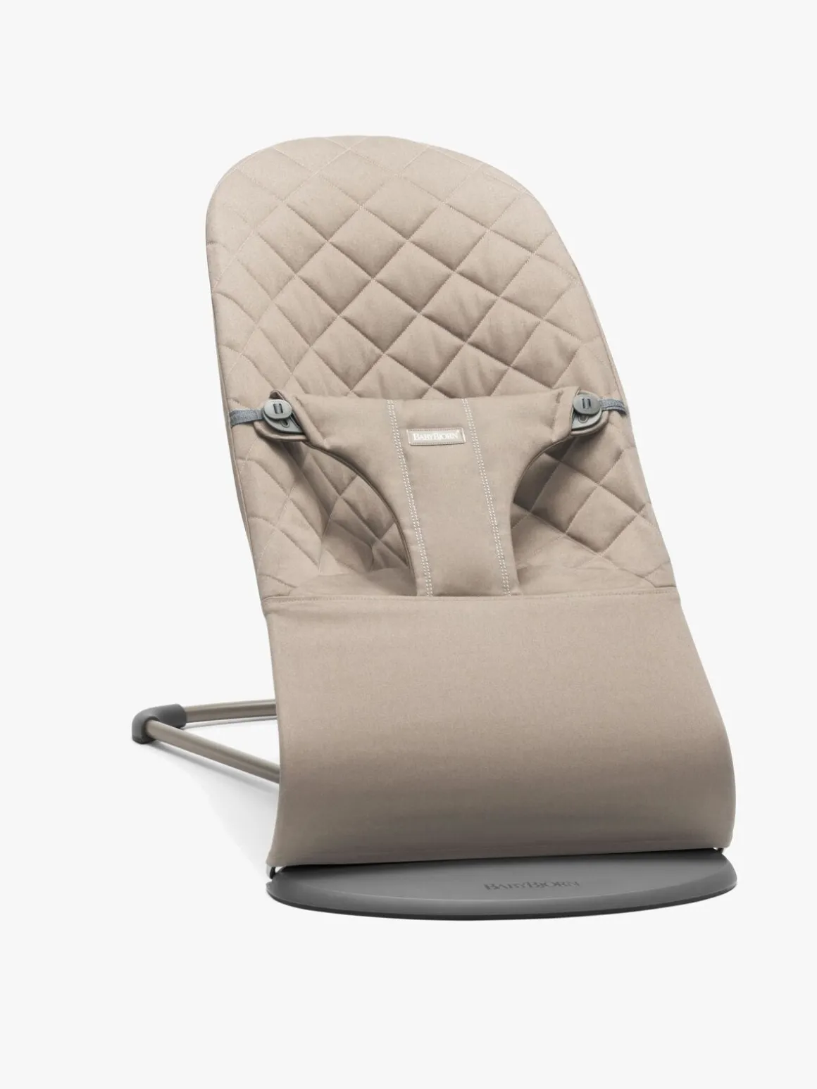 BabyBjörn Bliss Skråstol Vævet Classic Quilt, Sandgrå