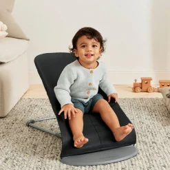 BabyBjörn Bliss Skråstol Woven Classic Quilt, Sort