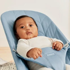 BabyBjörn Bliss Skråstol Woven Bladmønstret Quilt, Blå