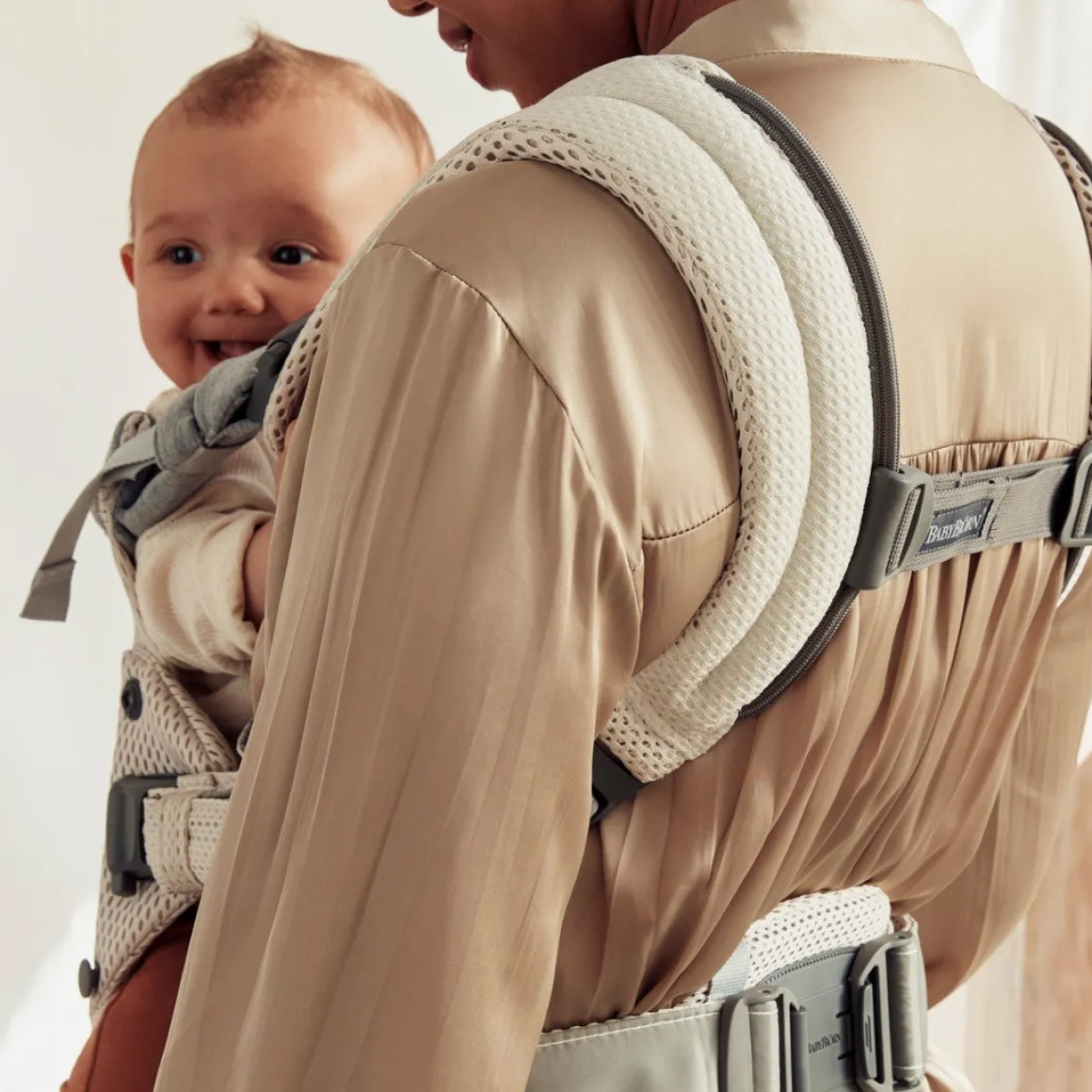 BabyBjörn Harmony Bæresele 3D Mesh, Off White