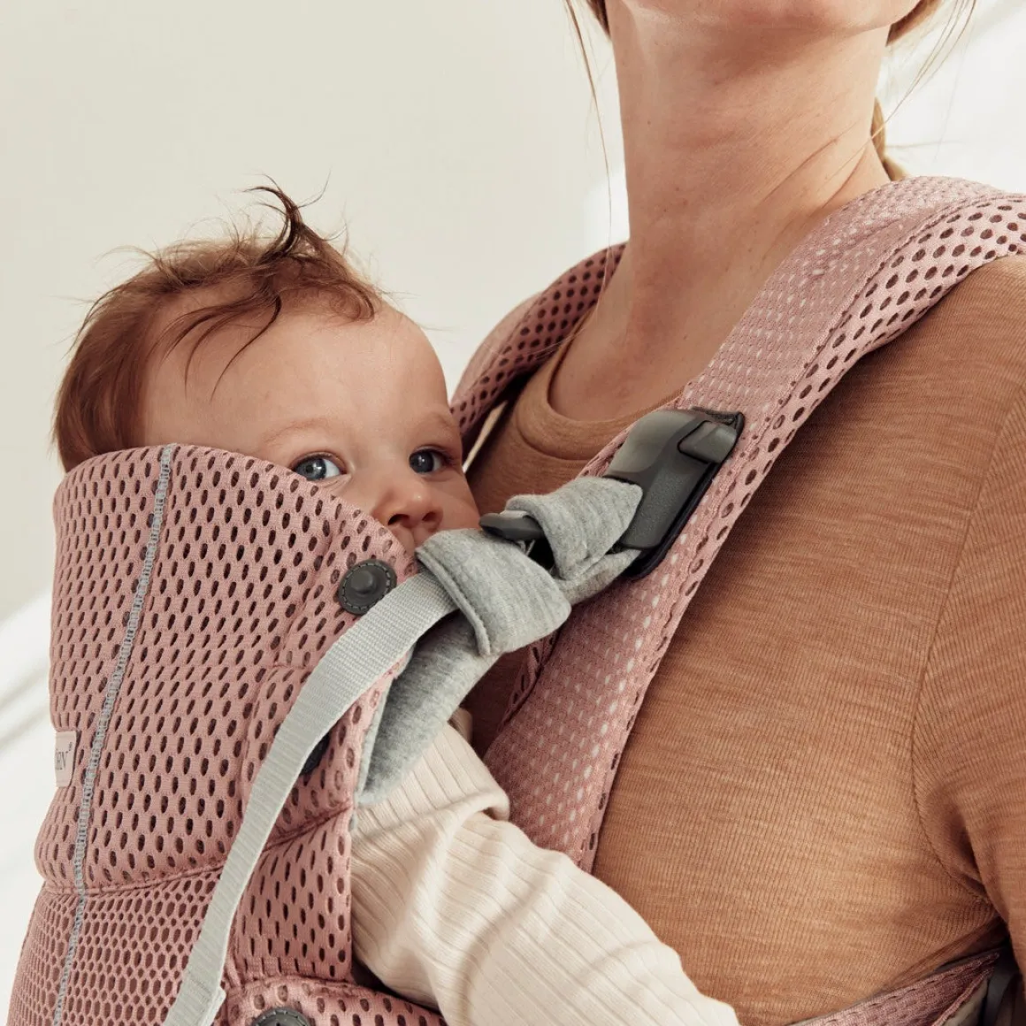 BabyBjörn Harmony Bæresele 3D Mesh, Lyserød