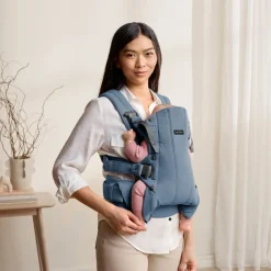 BabyBjörn Harmony Bæresele Woven, Blue Melange