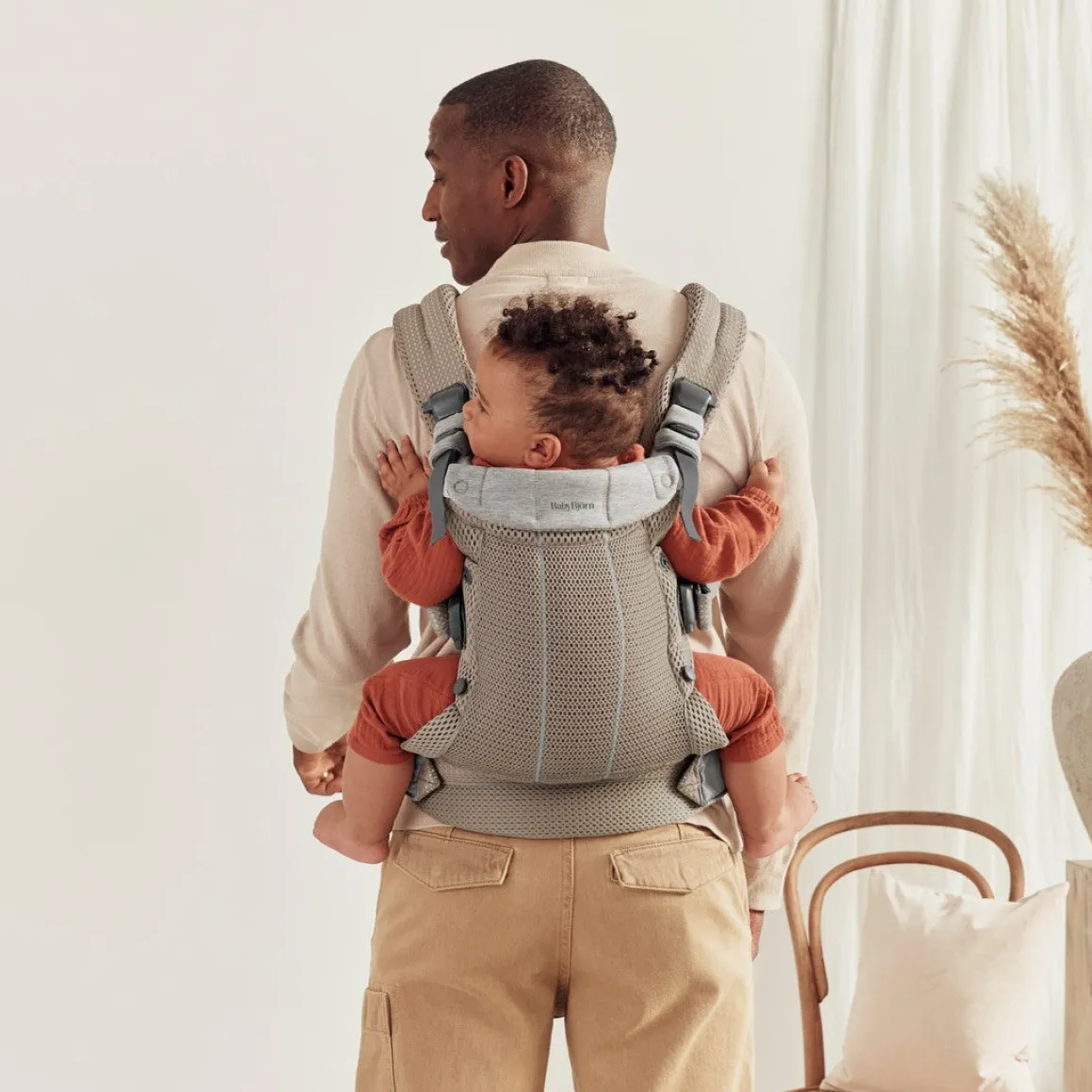 BabyBjörn Harmony Bæresele 3D Mesh, Gråbeige