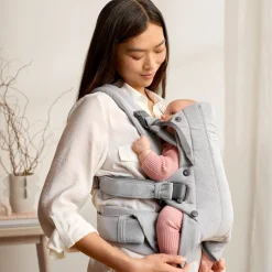 BabyBjörn Harmony Bæresele Woven, Light Grey Melange