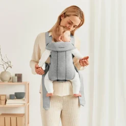 BabyBjörn Mini Bæresele 3D Jersey, Light grey