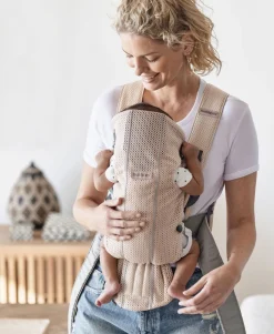BabyBjörn Mini Bæresele 3D Mesh, Pearly Pink