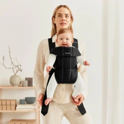 Babybjörn Mini Bæresele Woven, Sort