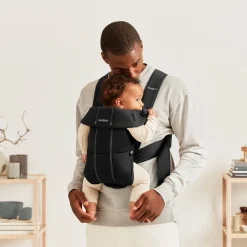 Babybjörn Mini Bæresele Woven inkl. Betræk, Sort