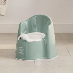BabyBjörn Pottestol, Deep Green/White