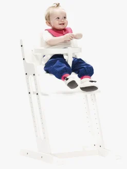 BabyDan Danstolen Højstol Hvid inkl Bøjle & Rem