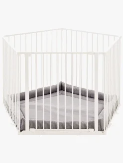 BabyDan Kravlegård Flex inkl. Legetæppe Hvid