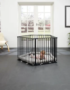 BabyDan Kravlegård Flex inkl. Legetæppe Sort