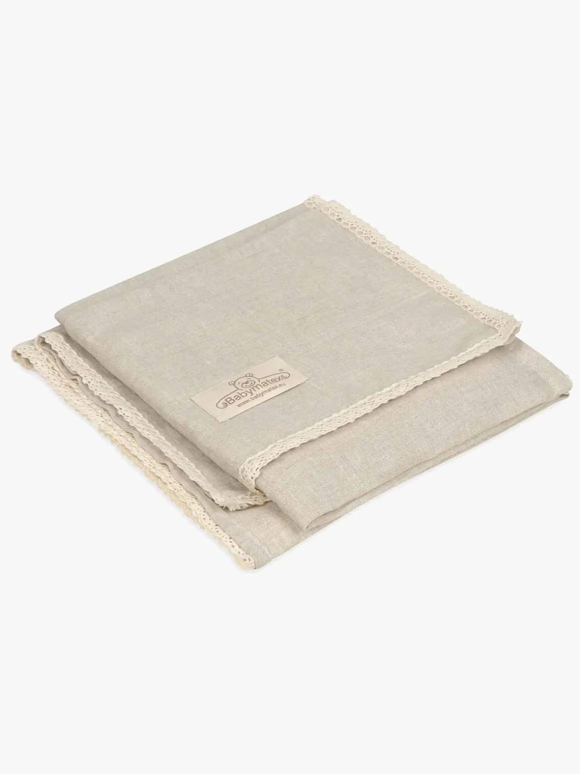 BabyMatex Babytæppe i Hør 75 x 100 cm, Beige