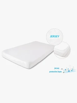 BabyMatex Hygienic Jersey Vandtæt Stræklagen til Tremmeseng 40 x 90 cm, Hvid