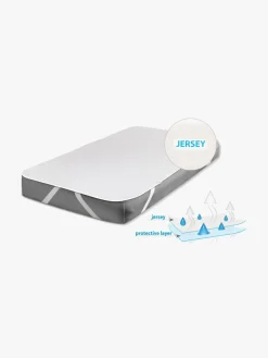 BabyMatex Hygienic Jersey Rullemadras til tremmeseng 60x120 cm Åndbar og Vandtæt, Hvid