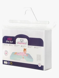 BabyMatex Jersey Stræklagen til Børnesenge 70 x 140 cm, Hvid