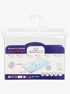 BabyMatex Jersey Waterproof Stræklagen 60x120, Light Grey