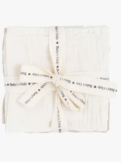 Baby's Only Tender Bomuldsstofble 3-pak, Linen/Clover
