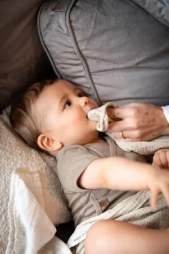 Baby's Only 65x65 Tæppe/ Stofble i Musselin 2-pak, Tender Beige/Clover