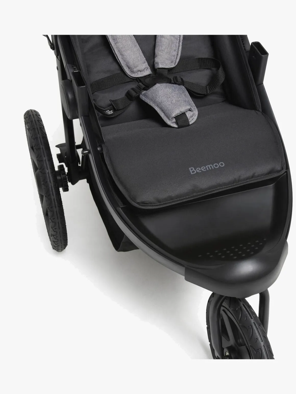 Beemoo Activity Go Aktivitetsklapvogn, Black/Dark Grey