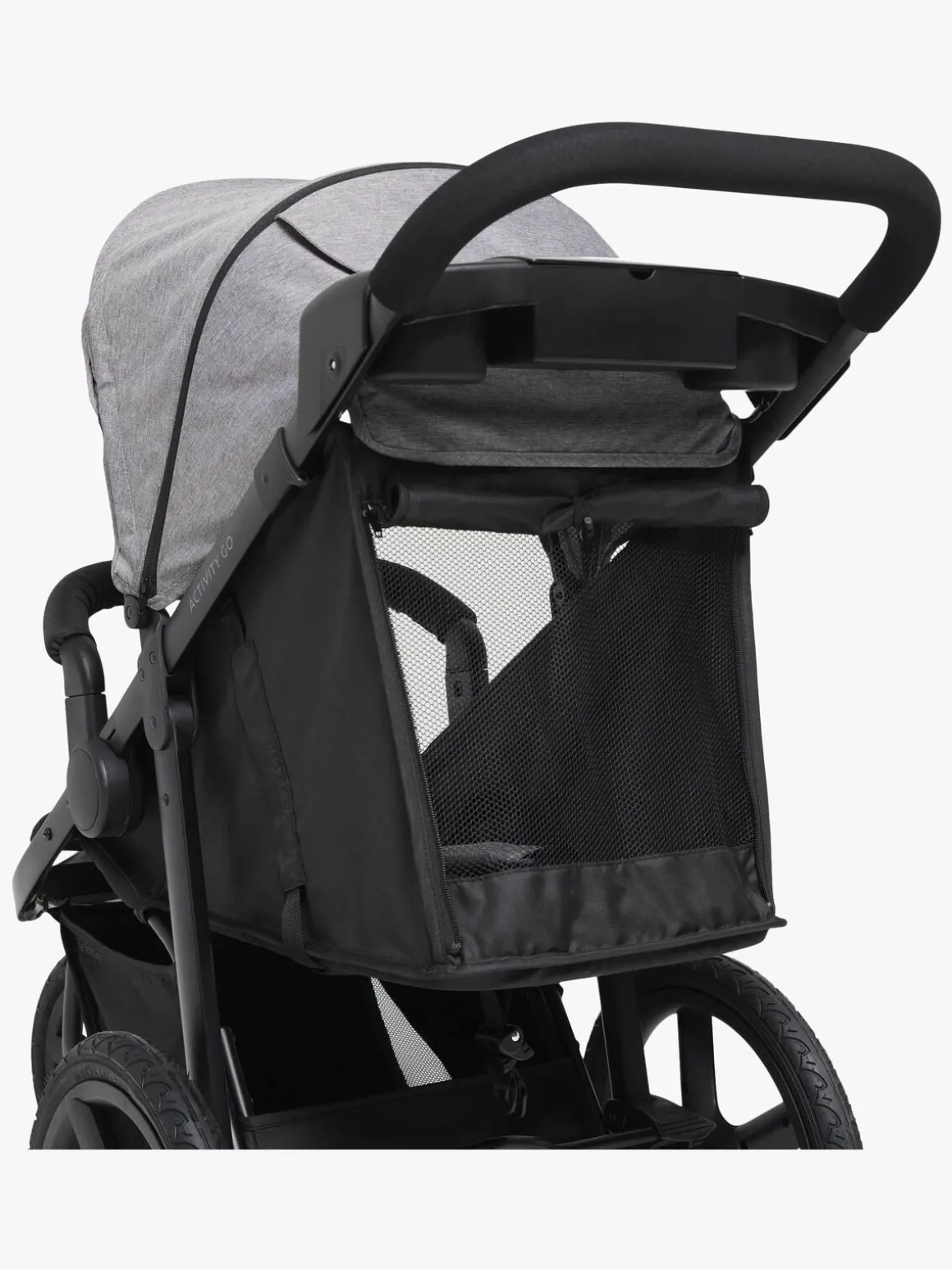 Beemoo Activity Go Aktivitetsklapvogn, Black/Dark Grey
