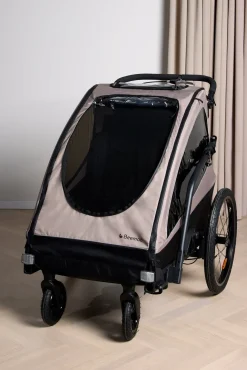 Beemoo Activity Sport Cykelanhænger inkl. Regnslag, Beige