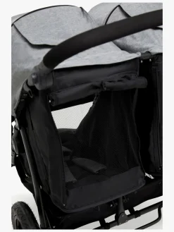 Beemoo Activity Twin Søskendevogn, Black/Dark Grey