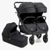 Beemoo BFF60 2 Søskendevogn inkl. Liggedel, Night Black