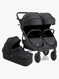 Beemoo BFF60 2 Søskendevogn inkl. Liggedel, Night Black