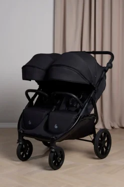 Beemoo BFF60 2 Søskendevogn, Night Black