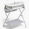Beemoo CARE Assist Badekar Inkl. Badestøtte, Badestativ & Skyllekande, White/Grey