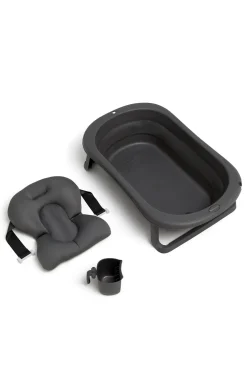 Beemoo CARE Assist Badekar inkl. Badestøtte & Skyllekande, Deep Grey