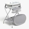 Beemoo CARE Assist Badekar inkl. Badestøtte Stativ Skyllekande & Puslehynde, White/Grey